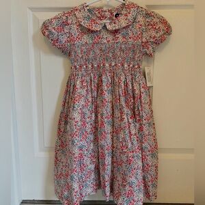 NWT Question Everything Smocked floral Dress size 7/8